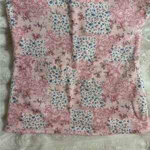 Hollister Pink Floral Patchwork Tube Top